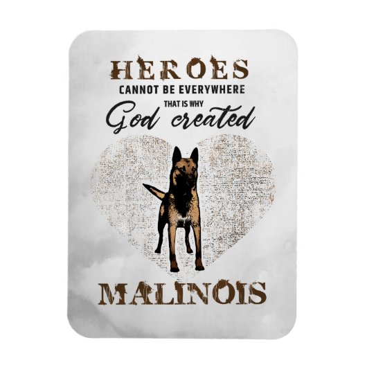 Malinois - Belgische herder - Mechelaar - Maligato Magneet (Verticaal)