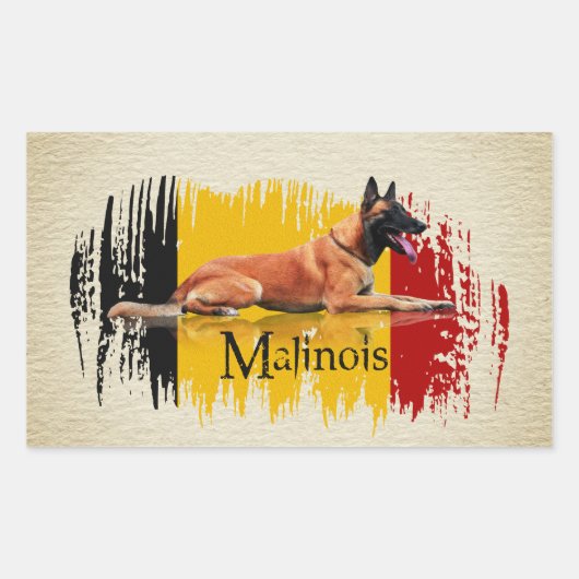 Malinois - Belgische herder - Mechelaar - Maligato Rechthoekige Sticker (Voorkant)