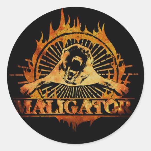 Malinois - Belgische herder - Mechelaar - Maligato Ronde Sticker (Voorkant)