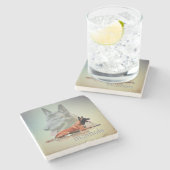 Malinois - Belgische herder - Mechelaar - Maligato Stenen Onderzetter (Zijkant)