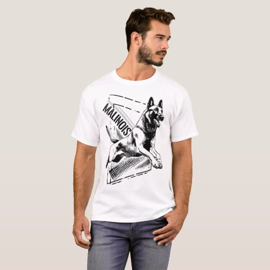 Malinois - Belgische herder - Mechelaar T-shirt (Voorkant volledig)