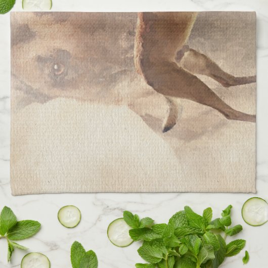 Malinois - Belgische herder - Mechelaar Theedoek (Gevouwen)