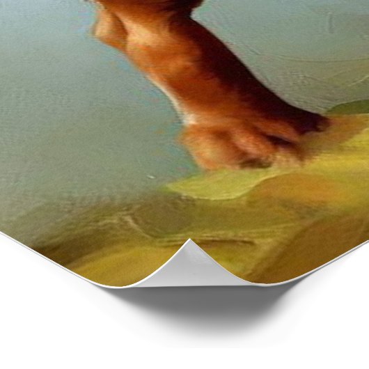 Malinois Belgium Shepherd Dog Poster (Hoek)