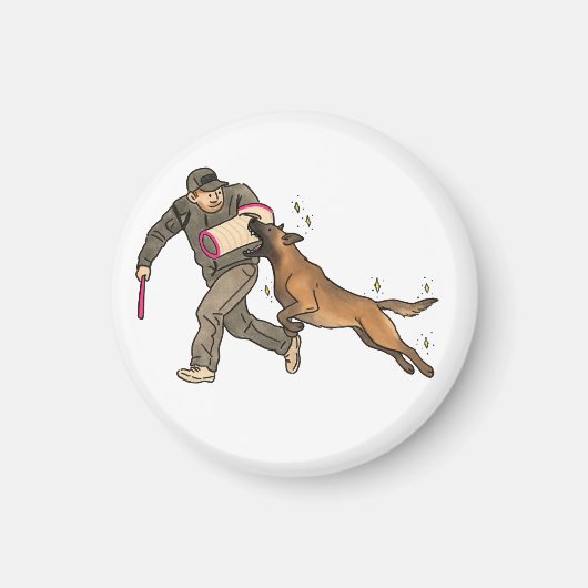 Malinois bijtwerk magneet (Voorkant)