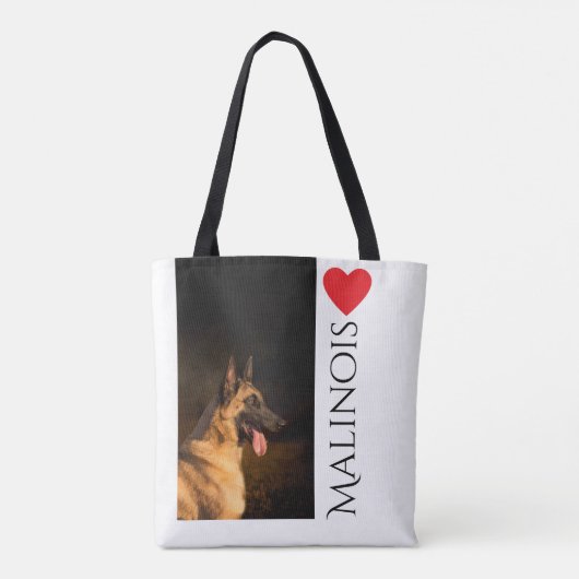 Malinois Breed Canvas tas (Achterkant)
