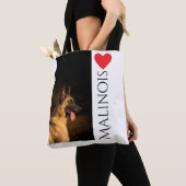 Malinois Breed Canvas tas (Dichtbij)