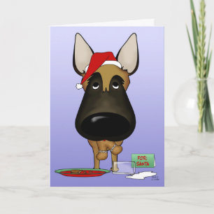 Malinois Christmas - Hoe?? Feestdagen Kaart