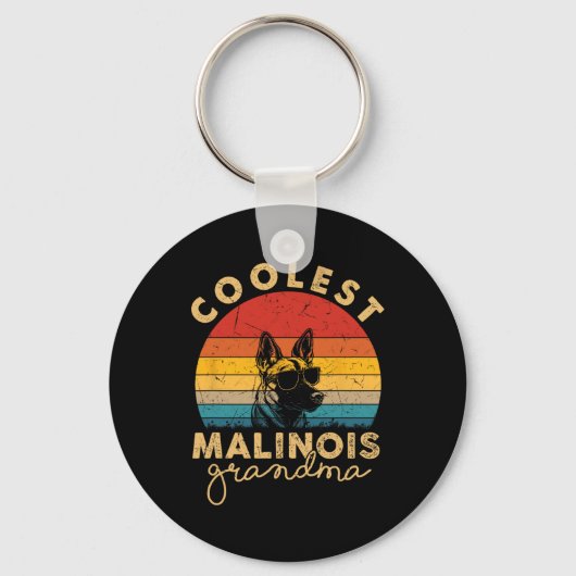 Malinois coolste oma geschenken voor vrouwen hond  sleutelhanger (Voorkant)