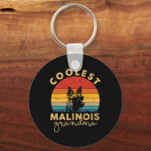 Malinois coolste oma geschenken voor vrouwen hond  sleutelhanger (Voorkant)