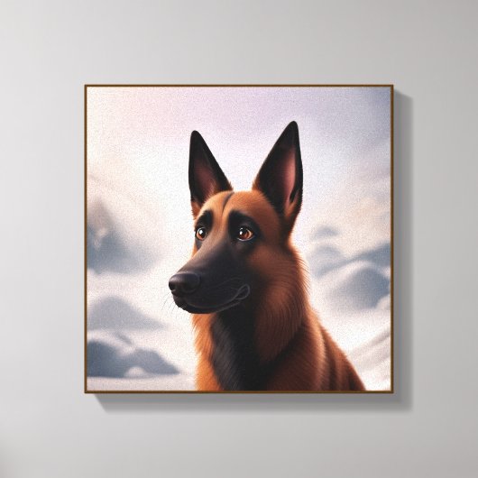Malinois Dog Canvas Afdruk (Voorkant)