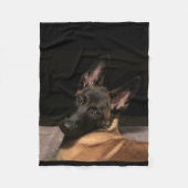 Malinois Dog Fleece Deken (Voorkant)