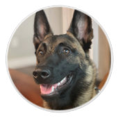 Malinois Dog Keramische Knop (Voorkant)