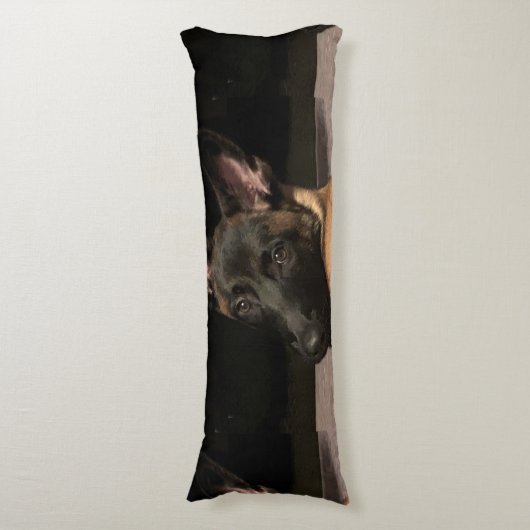 Malinois Dog Lichaamskussen (Voorkant Verticaal)