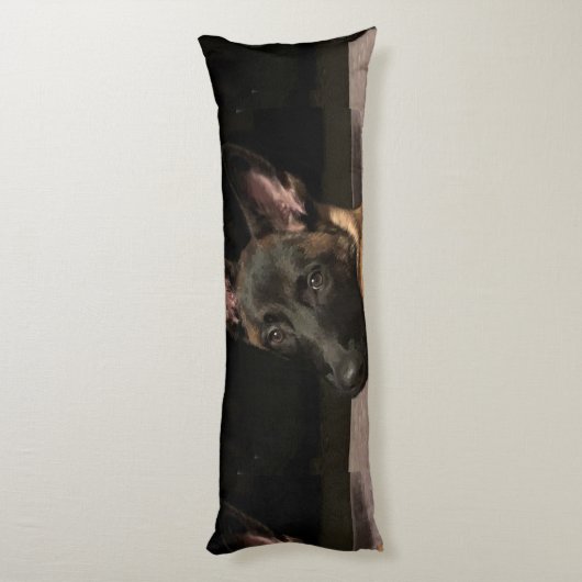 Malinois Dog Lichaamskussen (Achterkant (Verticaal))