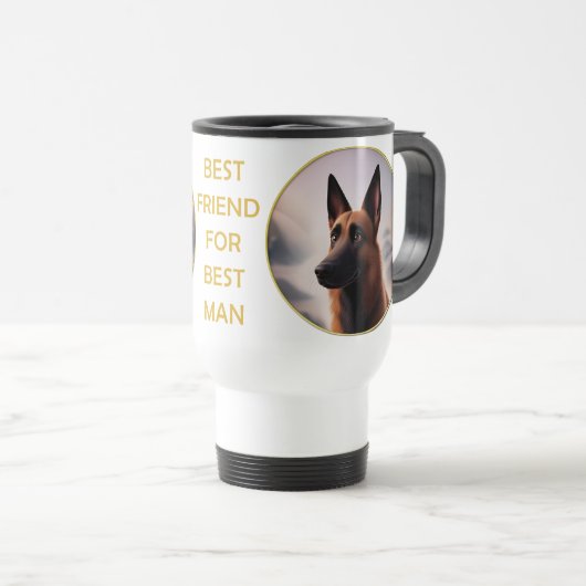 Malinois Dog Reisbeker (Voorkant rechts)