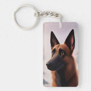 Malinois Dog Sleutelhanger