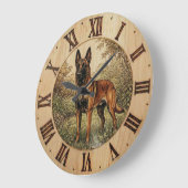 Malinois Dog Wall Clock – Home Decor Grote Klok (Hoek)