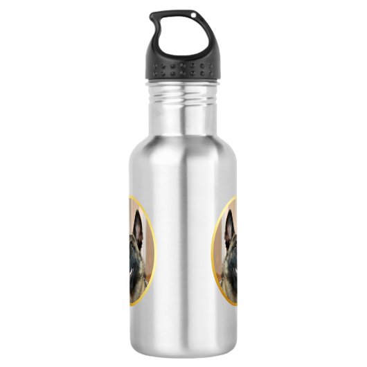 Malinois Dog Waterfles (Achterkant)