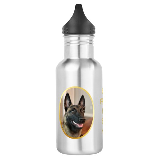 Malinois Dog Waterfles (Links)