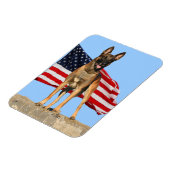 Malinois en Vlag flexibele magneet (Linkerzijde)