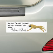 Malinois GEEN Duitse Herder Bumpersticker (Op auto)