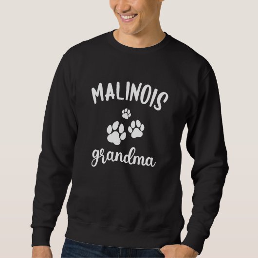 Malinois Grandma Cute Dog Belgian Shepherd Shepdog Trui (Voorkant)
