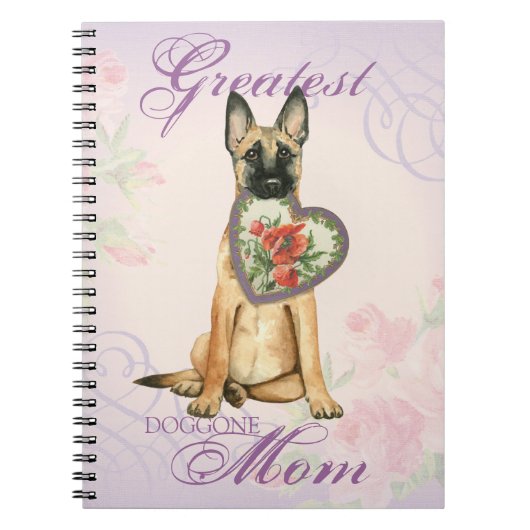 Malinois Heart Mam Notitieboek (Voorkant)