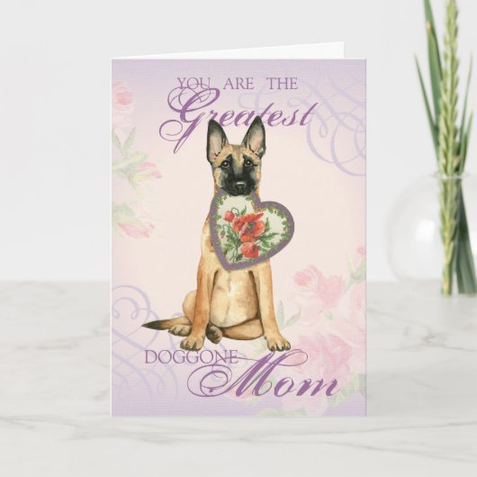 Malinois Heart mama Kaart (Voorkant)