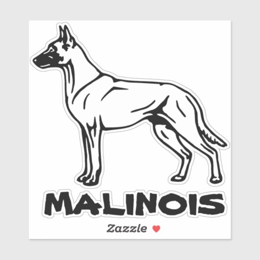 Malinois Herder Autoaufkleber Sticker (Vel)