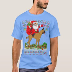 Malinois Hondenliefhebber Ugly Santa Riding Malino T-shirt