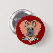 Malinois Lover Ronde Button 5,7 Cm (Voorkant /achterkant)