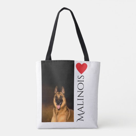 Malinois Lovers Canvas tas (Achterkant)