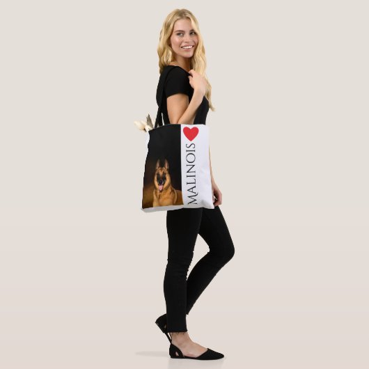 Malinois Lovers Canvas tas (Op model)