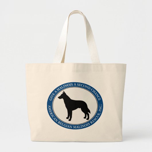 Malinois Rescue Logo, Tassen en (Voorkant)