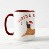 Malinois Santa's Helper Mok (Links)