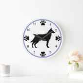 Malinois Silhouette Grote Klok (Huis)