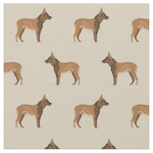 Malinois tan stof (Close Up)