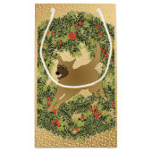 Malinois Wreath Klein Cadeauzakje (Achterkant)