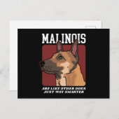 Malinois zijn slimmere Belgische malinois Briefkaart (Voorkant / Achterkant)