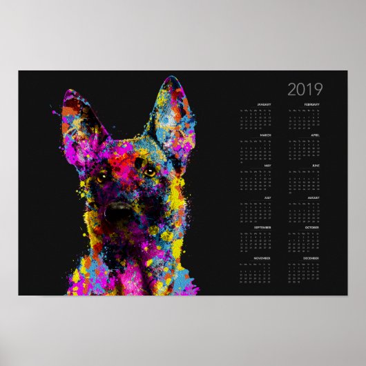 Malinoispuppy — Belgische herder — Agenda 2019 Poster (Voorkant)