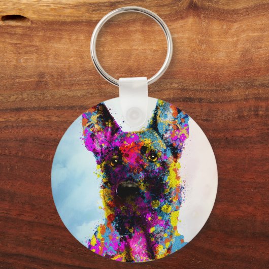 Malinoispuppy - Belgische herder - Mechelaar Sleutelhanger (Voorkant)