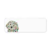Malitpoo Dog Return Address Label (Voorkant)