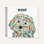 Malitpoo Dog Square Notitieboek (Voorkant)