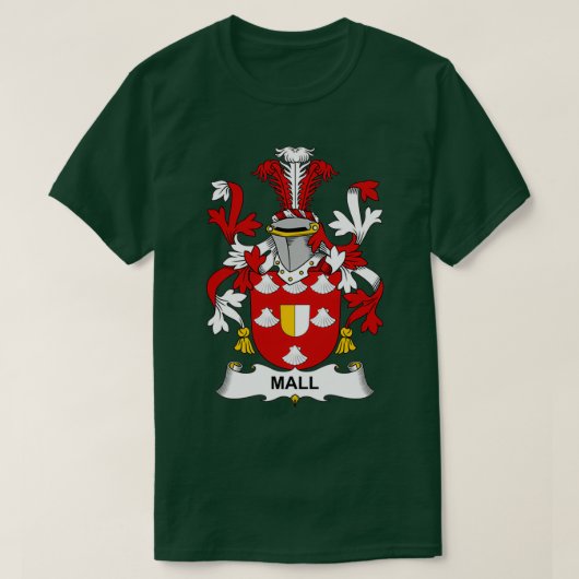 Mall Coat of Arms Family Crest T-shirt (Design voorkant)