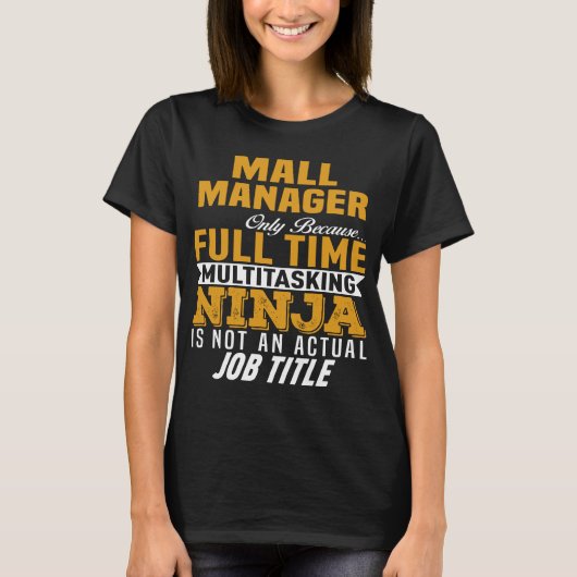 Mall Manager T-shirt (Voorkant)