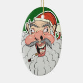 Mall Santa Keramisch Ornament (Rechts)