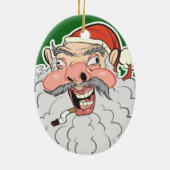 Mall Santa Keramisch Ornament (Achterkant)