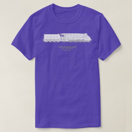 Mallard 1938 Speed Record 126 MPH T-shirt (Design voorkant)