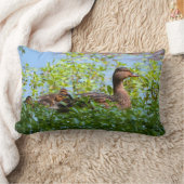 Mallard and Ducklings-Swimming by Shirley Taylor Kussen (Deken)