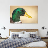 Mallard Drake Canvas Afdruk (Insitu (Slaapkamer))